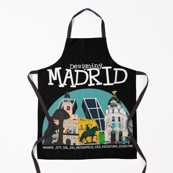 Item preview, Designing Madrid — Bold City Landmarks Illustration Art designed and sold by DONOSTIADESIGN.