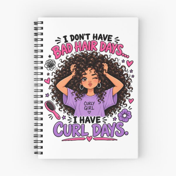 Item preview, I DON’T HAVE BAD HAIR DAYS… I HAVE CURL DAYS - curly hair designed and sold by Lily Lola.