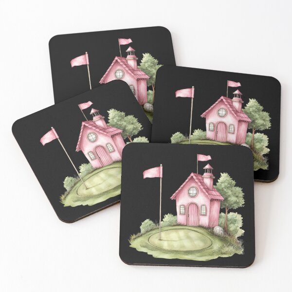 Item preview, Quirky Pink Golf House designed and sold by ilkansiturikman.