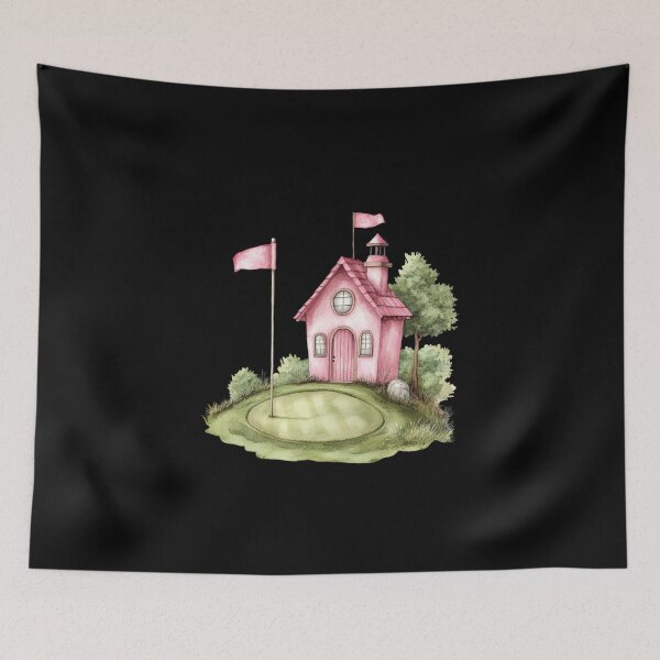 Item preview, Quirky Pink Golf House designed and sold by ilkansiturikman.