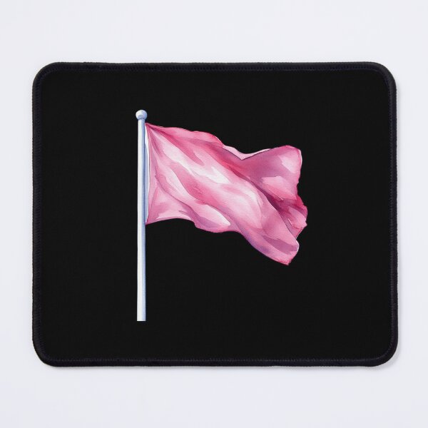 Item preview, Waving Pink Flag on Pole designed and sold by ilkansiturikman.