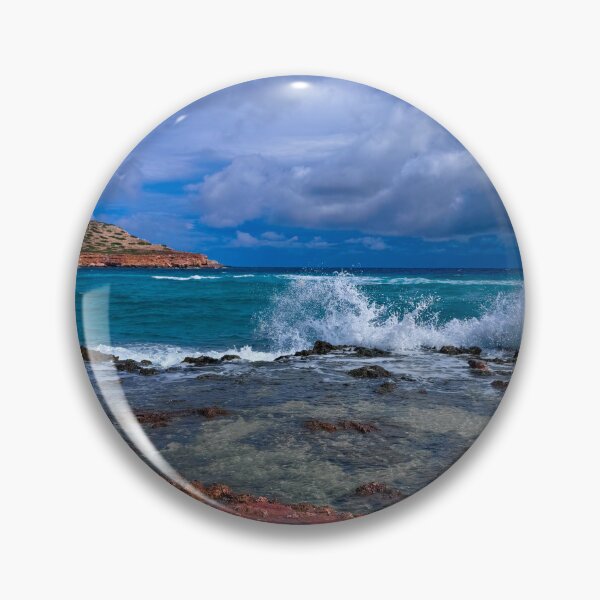 Item preview, breaking waves on ibiza designed and sold by GoldenWavesAndWilds.