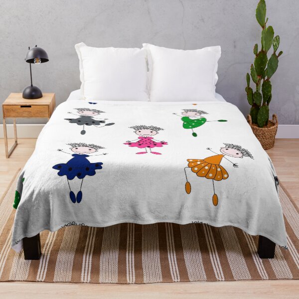 Item preview, Girls in colorful dresses on a white background designed and sold by Zhanna LL.