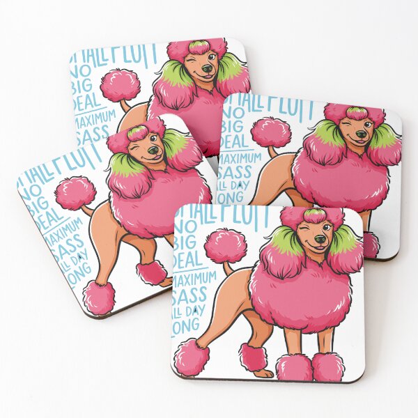 Item preview, Maximum Sass Pink Poodle Attitude designed and sold by beoldfashioned.