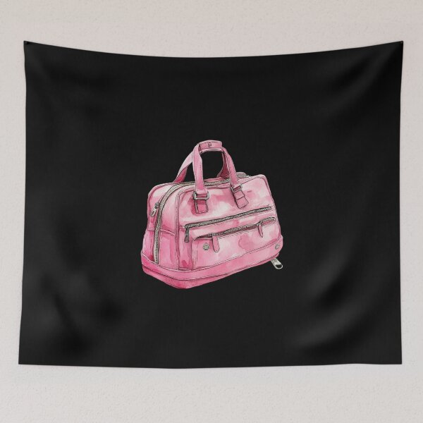 Artikelvorschau, Rosa Handtasche vor schwarzem Hintergrund entworfen und verkauft von ilkansiturikman.