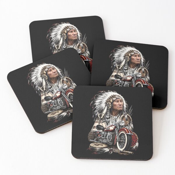 Item preview, American Legend: Native Warrior and Classic Motorcycle designed and sold by interdesigner.
