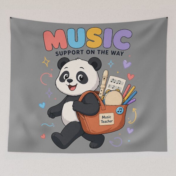 Item preview, Music Teacher Panda Support  designed and sold by MOCH- ART.