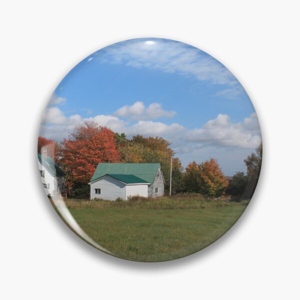 Item preview, farmhouse under blue sky, wild in the country  designed and sold by naturematters.