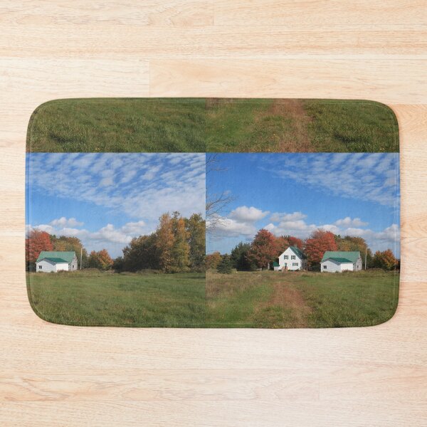 Item preview, farmhouse under blue sky, wild in the country  designed and sold by naturematters.
