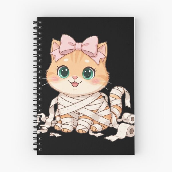 Item preview, Cute Mummy Cat With Pink Bow designed and sold by Moody Vibes Studio.