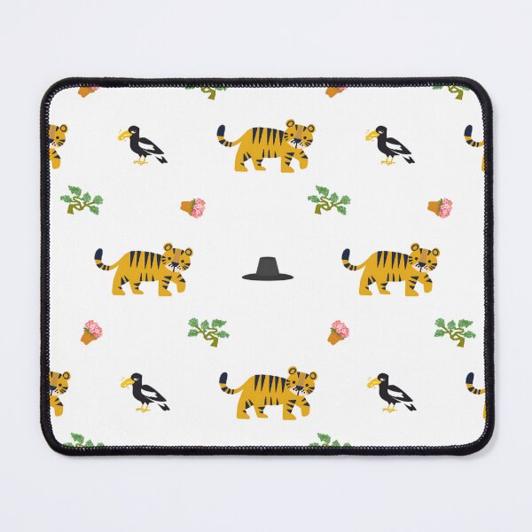 Item preview, Cute Korean Traditional Folk Art Tiger and Magpie Patter designed and sold by SuperCoolCool.