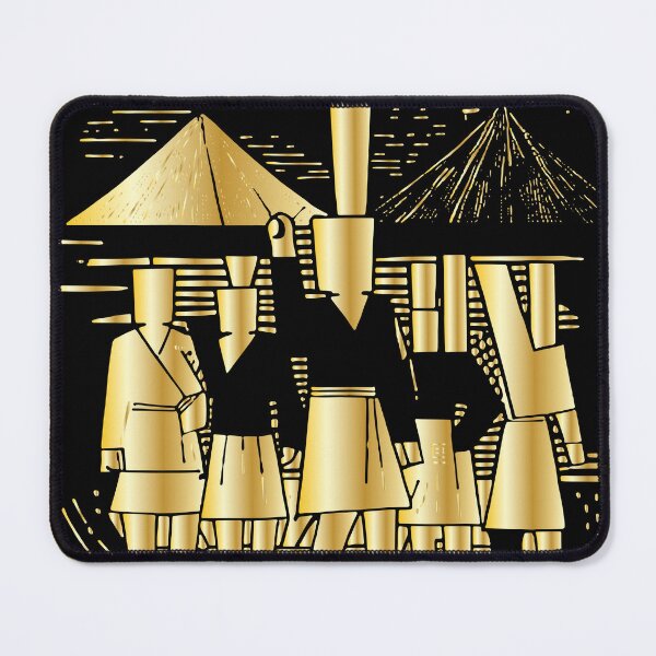 Item preview, Linocut Print " Gold Member" designed and sold by lembayung senja studio.