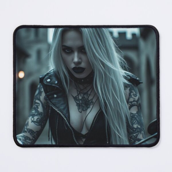 Item preview, Dark Goth Vampire Biker Girl designed and sold by TheDarkWardrobe.