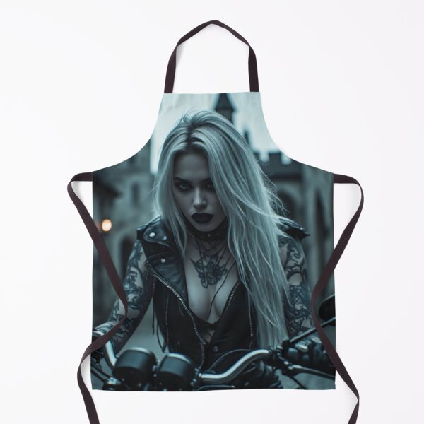 Item preview, Dark Goth Vampire Biker Girl designed and sold by TheDarkWardrobe.
