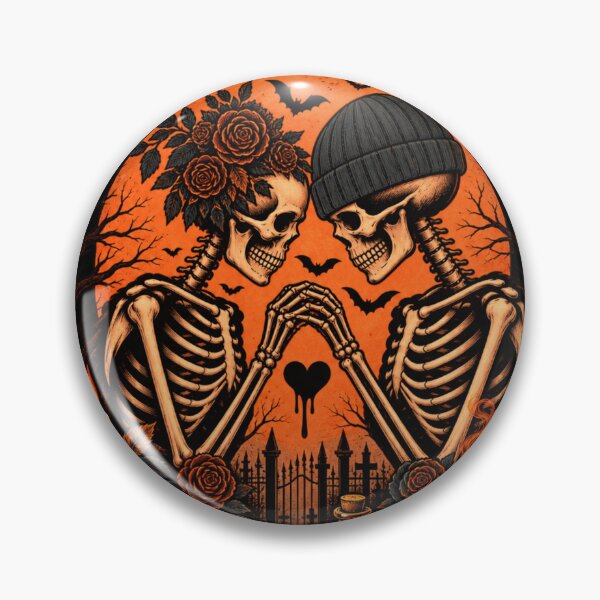Item preview, I'd Rot in Hell With You Skeleton Couple designed and sold by LuvGlamGraphics.