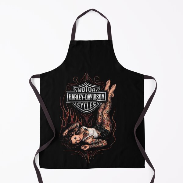 Item preview, Tattooed Pin-Up Girl with Harley-Davidson designed and sold by interdesigner.