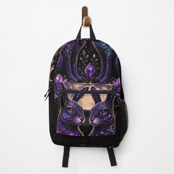 Item preview, Cosmic Hares of the Full Moon – Celestial Magic Art designed and sold by CosmicFlora Studio.