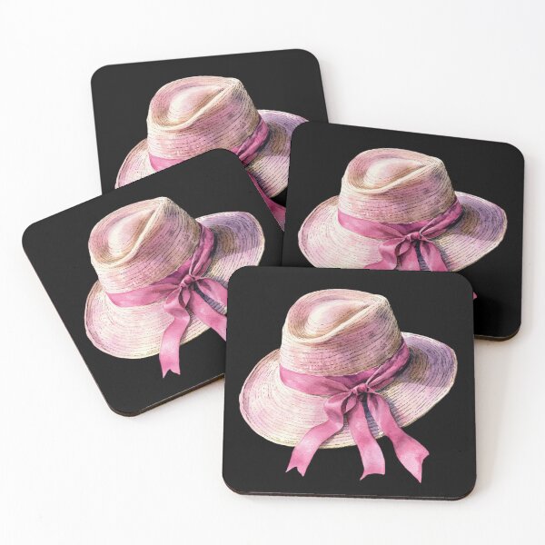 Item preview, Straw Hat with Pink Ribbon designed and sold by ilkansiturikman.