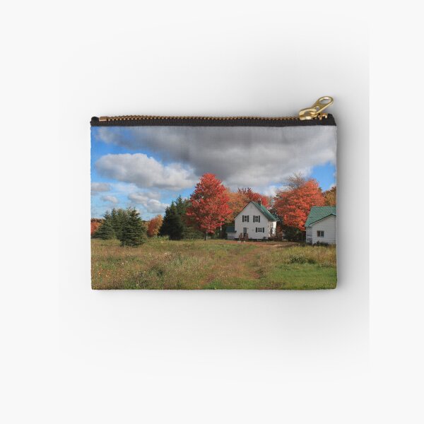Item preview, Country home and barns in the fall colorful trees designed and sold by naturematters.