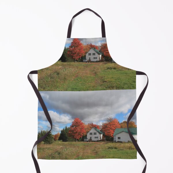 Item preview, Country home and barns in the fall colorful trees designed and sold by naturematters.
