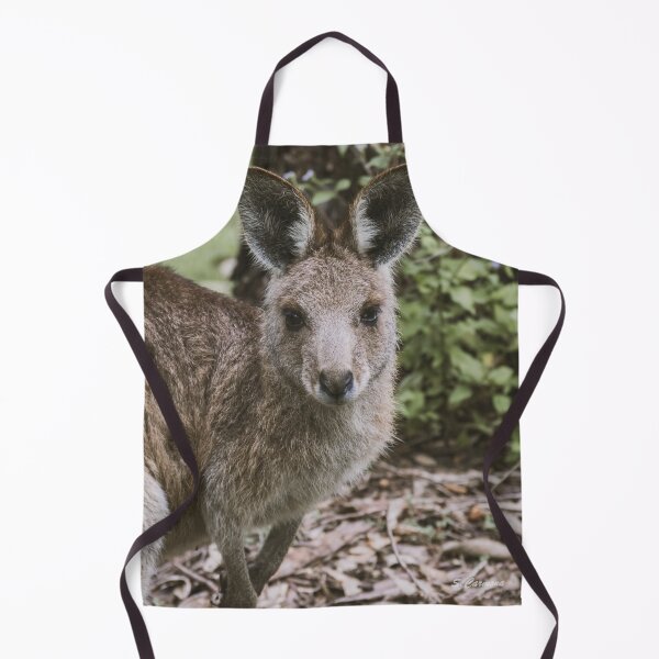 Item preview, Cute Australian Kangaroo Portrait Wildlife Fine Art designed and sold by AuraInkSC.