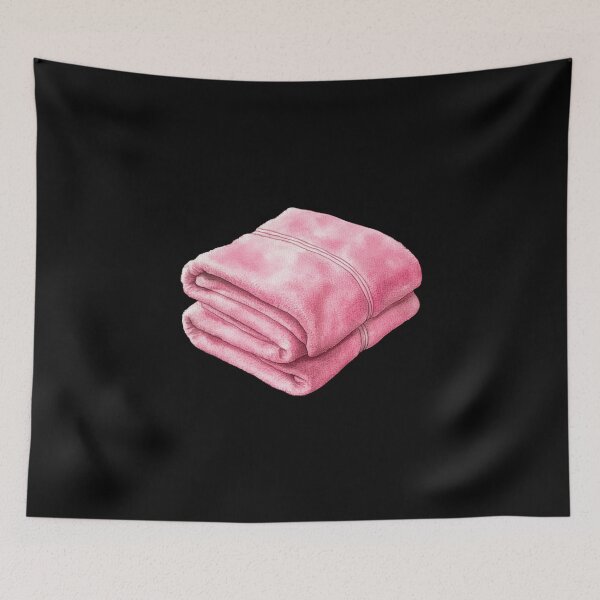 Item preview, Folded Pink Towel designed and sold by ilkansiturikman.