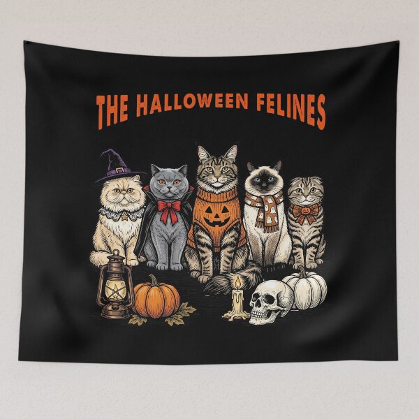 Item preview, Halloween Felines Cat Squad designed and sold by TeeARTHY.