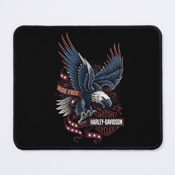 Item preview, American Eagle Ride Free Harley-Davidson Biker Emblem designed and sold by interdesigner.