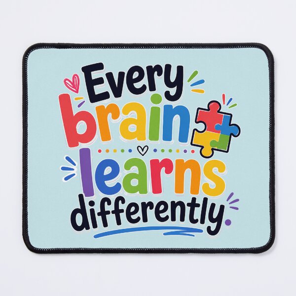 Item preview, Every Brain Learns Differently – Autism Neurodiversity & Special Education designed and sold by TheStephanieRome.