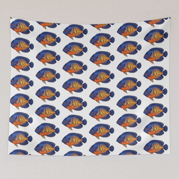 Item preview, Coral Beauty Angelfish Reef Aquarium Art designed and sold by KenworksDigital.