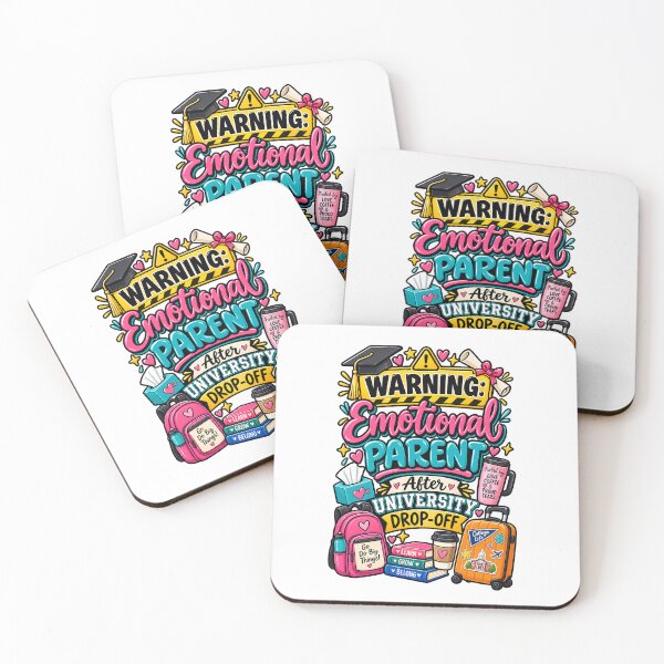 Item preview, Warning Emotional Parent After University Drop Off, Funny College Parent Design designed and sold by WHDProduction45.