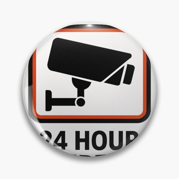 Item preview, 24 Hour Video Surveillance Sticker designed and sold by Logan Marcia.