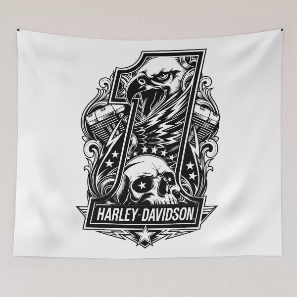 Item preview, Harley-Davidson Eagle and Skull Emblem designed and sold by interdesigner.