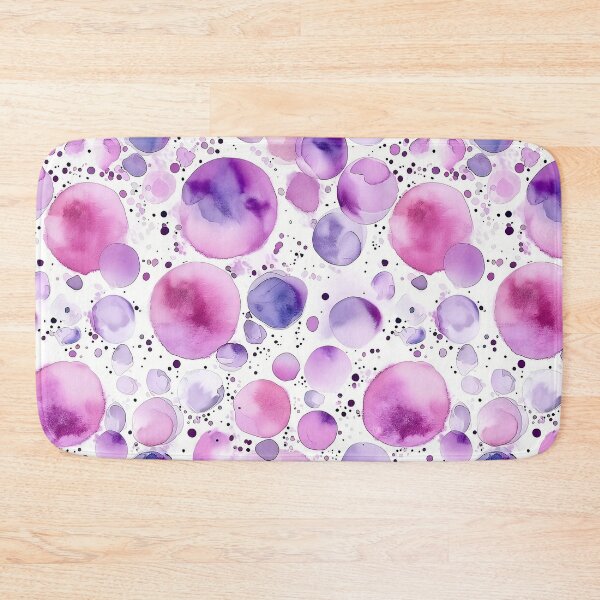 Item preview, Pink and Purple Watercolor Polka Dots Preppy Aesthetic Pattern designed and sold by Yoruhara.