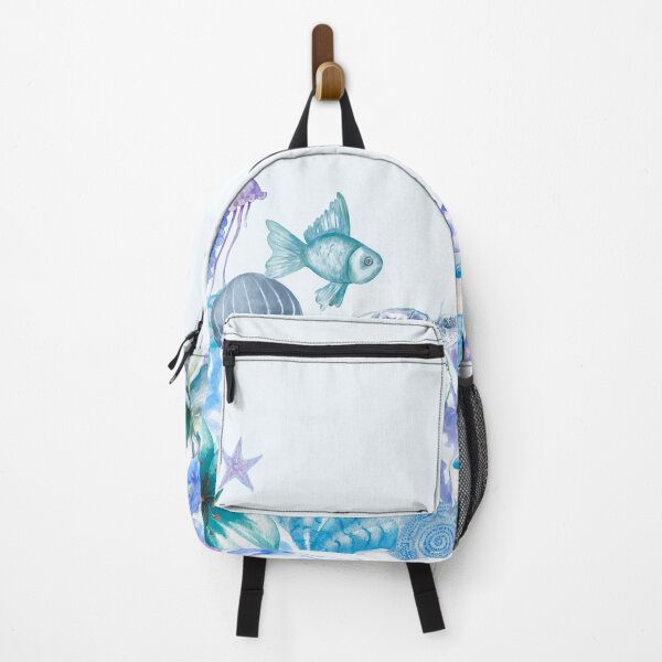 Item preview, Blue Ocean Watercolor Marine Border designed and sold by Marietna2110.