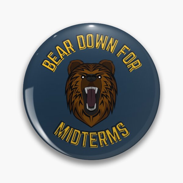 Item preview,  Bear Down for Midterms Funny College Bear (Navy Blue) designed and sold by bramosny.
