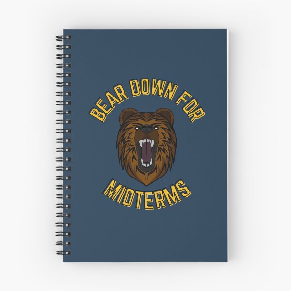 Item preview,  Bear Down for Midterms Funny College Bear (Navy Blue) designed and sold by bramosny.
