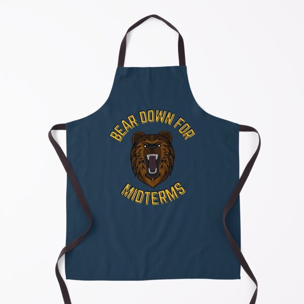 Item preview, Bear Down for Midterms Funny College Bear (Navy Blue) designed and sold by bramosny.