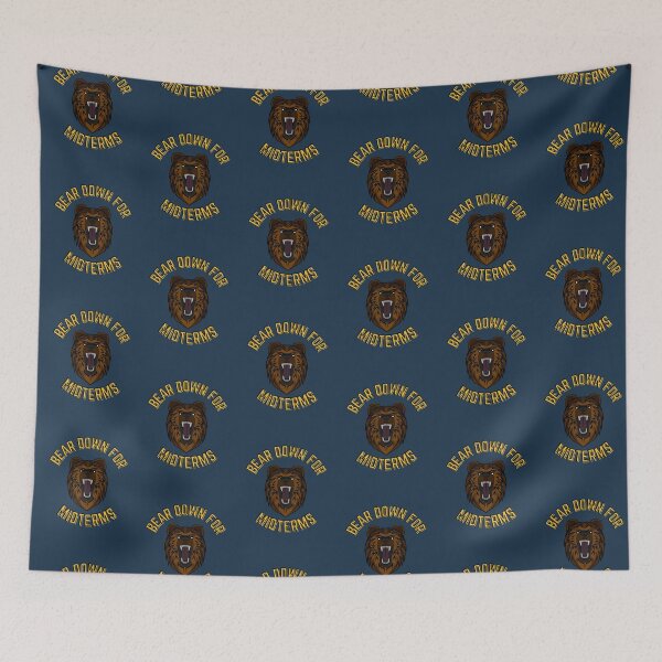Item preview,  Bear Down for Midterms Funny College Bear (Navy Blue) designed and sold by bramosny.