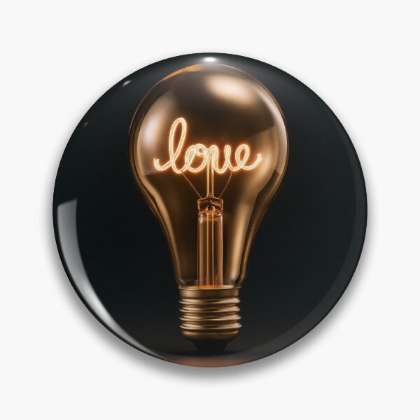 Item preview, Love Light Bulb – Romantic Love and Light Inspiration designed and sold by WordPlayStudio.