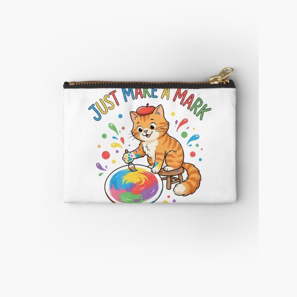 Item preview, Dot Day Orange Tabby Cat Artist Just Make a Mark Painting Watercolor Cute designed and sold by Ghostlycats2026.