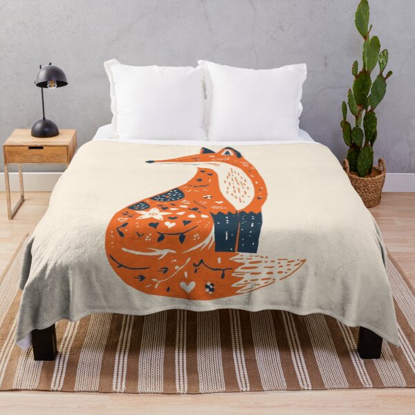 Item preview, Scandinavian Folk Art Orange Fox designed and sold by Sarcastic designs.