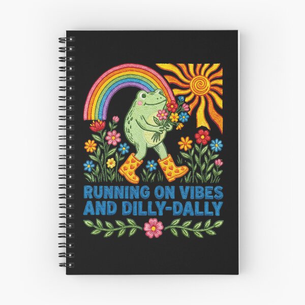 Item preview, Running On Vibes Frog designed and sold by TeeARTHY.