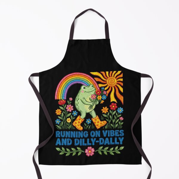 Item preview, Running On Vibes Frog designed and sold by TeeARTHY.