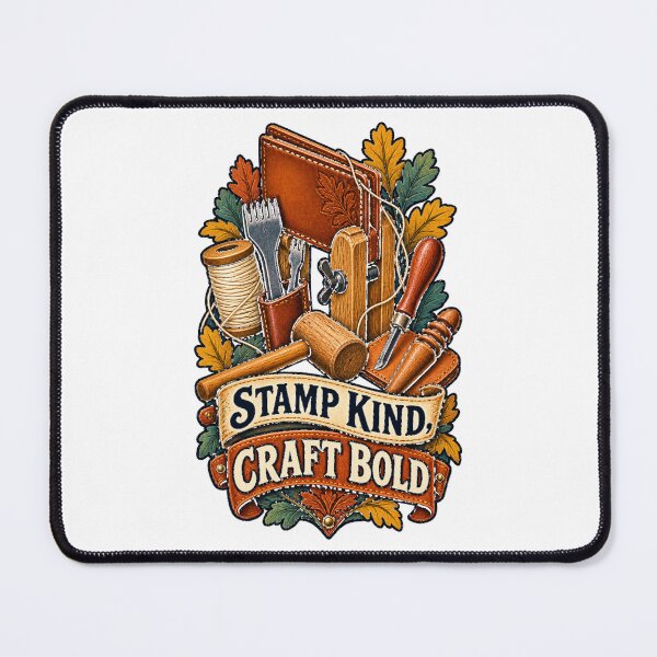 Item preview, Stamp Kind Craft Bold Leatherworking Maker Art designed and sold by CheerfulNest.