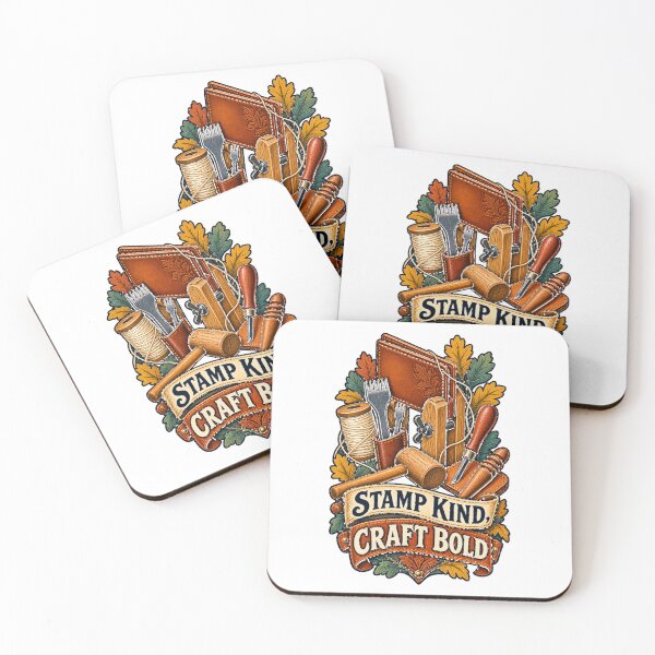 Item preview, Stamp Kind Craft Bold Leatherworking Maker Art designed and sold by CheerfulNest.