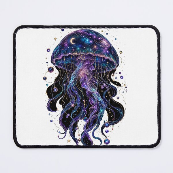 Item preview, Galaxy Jellyfish – Magic of the Starry Ocean designed and sold by CosmicFlora Studio.
