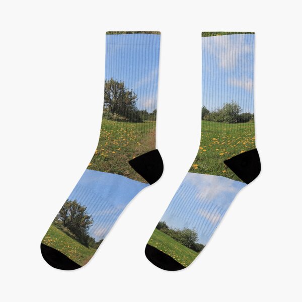 Item preview,  Fields, wildflower meadow  under blue sky, wild in the country  designed and sold by naturematters.