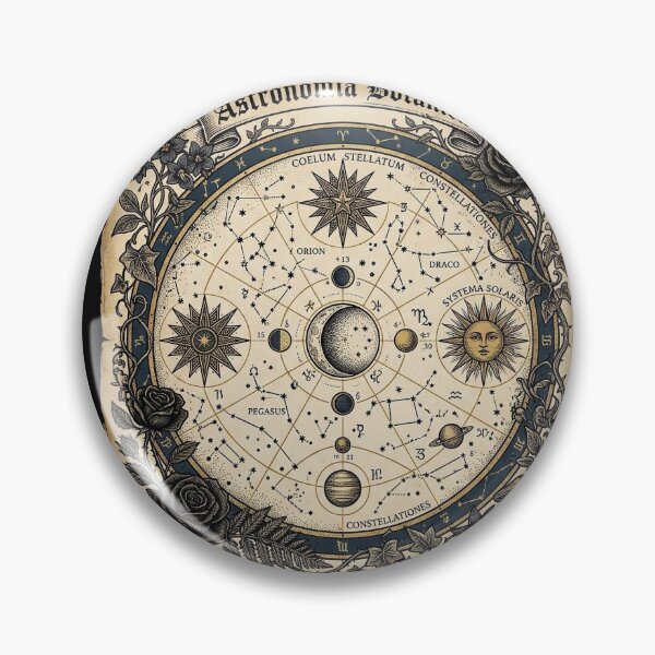 Item preview, Dark Academia Botanical Celestial Map Vintage Science Illustration designed and sold by BestCoolStuff.