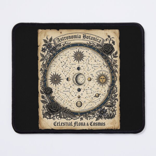 Item preview, Dark Academia Botanical Celestial Map Vintage Science Illustration designed and sold by BestCoolStuff.